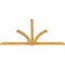 Ekena Millwork Redmond Rough Sawn Timber Gable Bracket, Western Red Cedar, 96"W x 56"H x 2"D x 4"F, 14/12 Pitch GBW096X56X0204RED00RWR - alternate 4